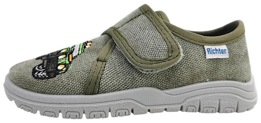 Richter Kinderschuhe Jungen Hausschuhe Grau Freizeit, Schuhgröße:28 EU