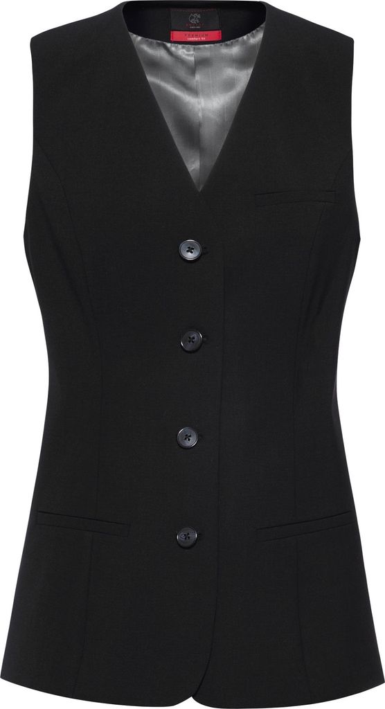 Greiff Corporate Weste lang PREMIUM Damen Schwarz 34