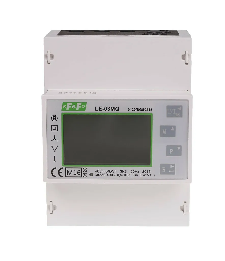 Sous-compteur électrique numérique triphasé LE-03MQ pour tableau
