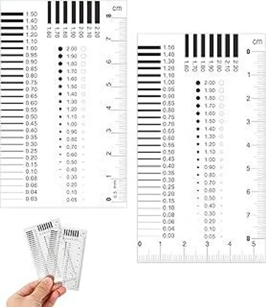 Kit Monitoraggio Crepe 2 Pz: Righello e Calibro Cuneo per Valutatori