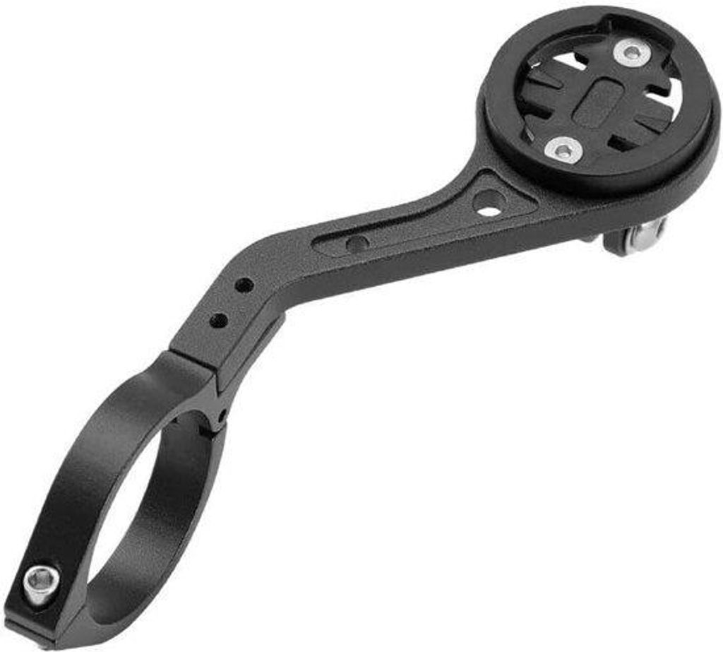 Kompatibler Fahrradcomputer Halter – Geeignet für Garmin, Bryton, Cateye & GoPro Kamera (Schwarz)