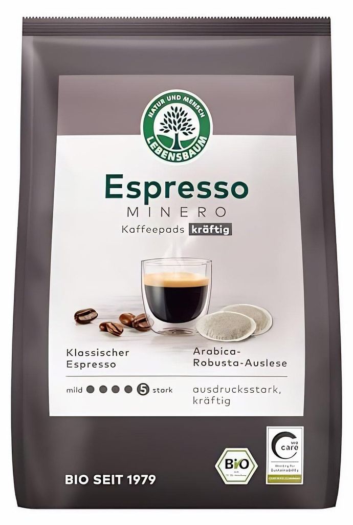 Lebensbaum Espresso Minero Pads, -Kaffee aus Produktbild 