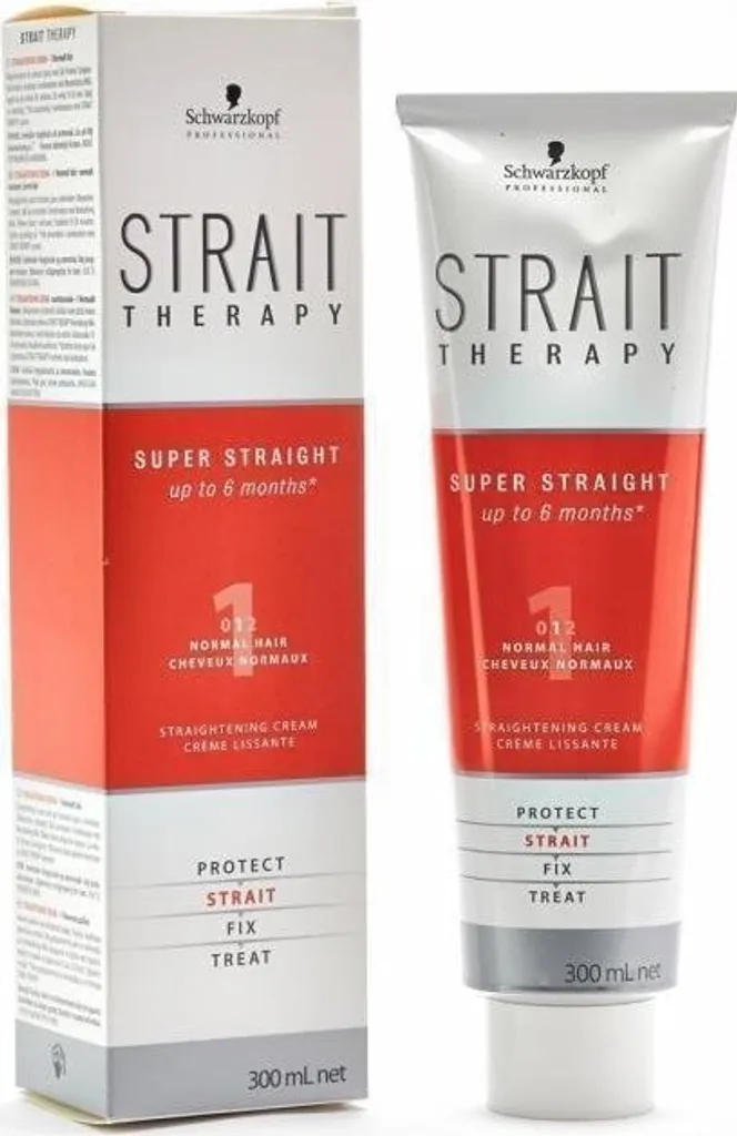 Schwarzkopf Strait Therapy 0 Crème Lissante Cheveux Très Bouclés 300ml