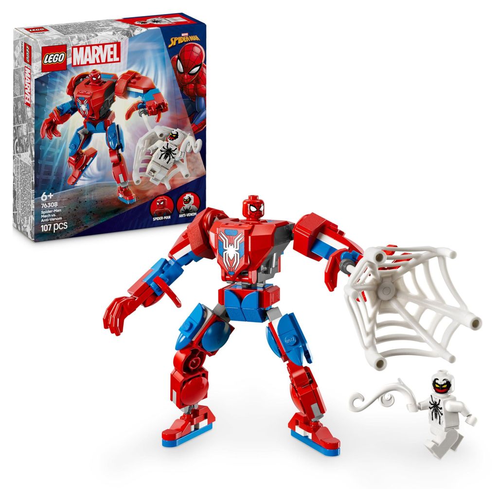 LEGO Marvel Le Robot Spider-Man contre Anti-Venom 76308 Image du produit 