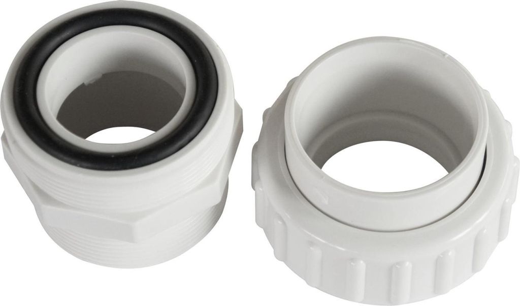 Gewindeanschlussgarnitur R 11/2" | Weiß