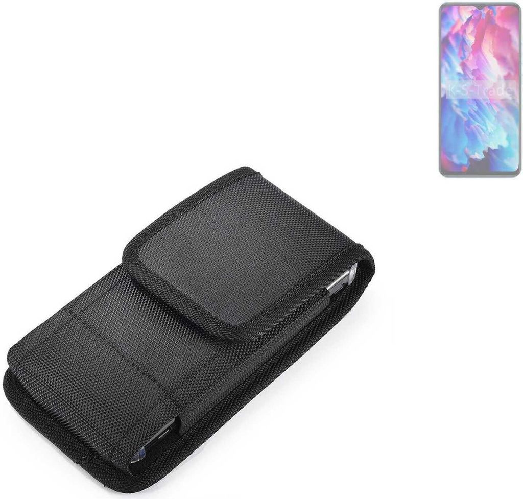 Holster Gürteltasche kompatibel mit Cubot A1 Holster Gürtel Tasche wasserabweisend Handy Hülle Schutz Hülle Outdoor schwarz K-S-Trade