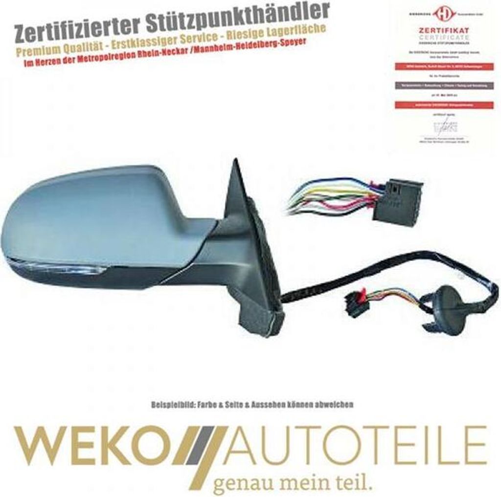 Außenspiegel rechts DIEDERICHS 1032824 für AUDI
