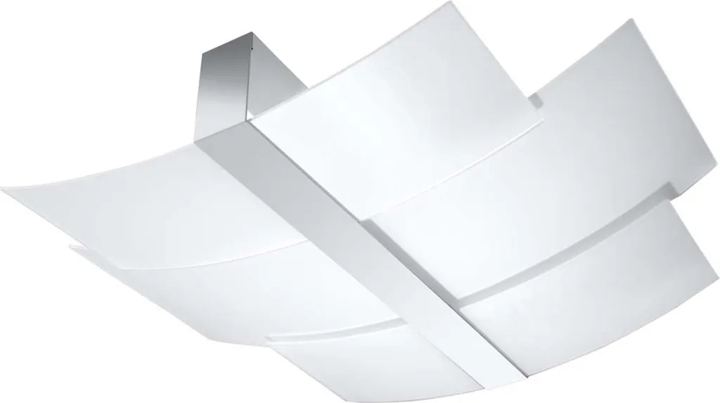 Grand Plafonnier pour Salon CELIA Chrome 3 Lampes Sollux 53x61 cm