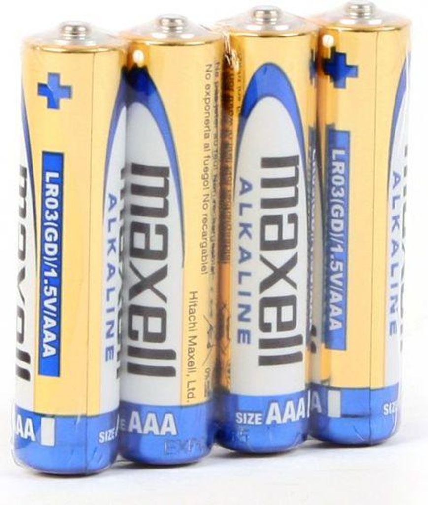 Batterieset - 4x Alkalibatterie AAA (R3) - 1,5 V - Lange Produktbild 