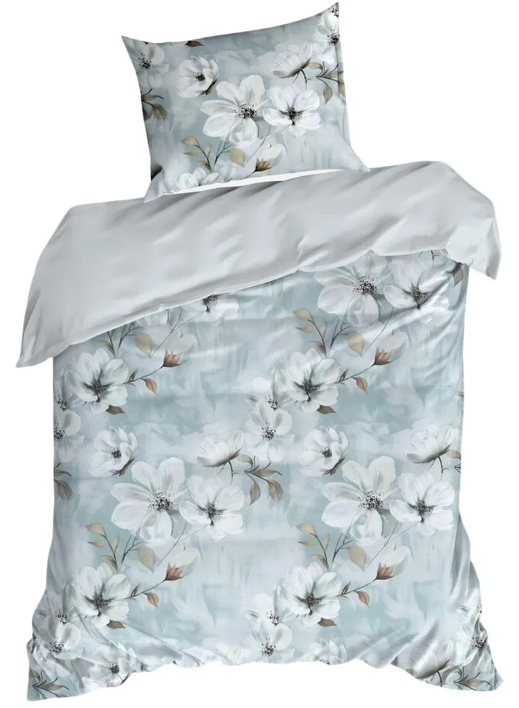 Linge de lit fleuri pour chambre d'amis ou enfant en coton 140x200