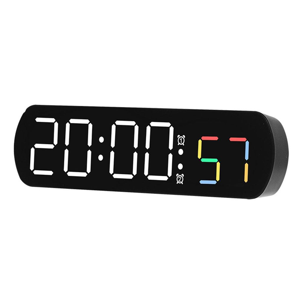 Elektronischer Uhr Wecker LED Datum Digitale Uhr einstellbare Helligkeit, Wecker mit Temperaturanzeige für Wohnzimmer, Büro, Schlafzimmer