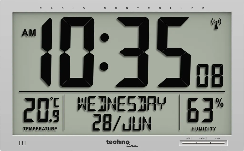 technoline WS8013 orologio da parete radiocomandato | visualizzazione della temperatura interna