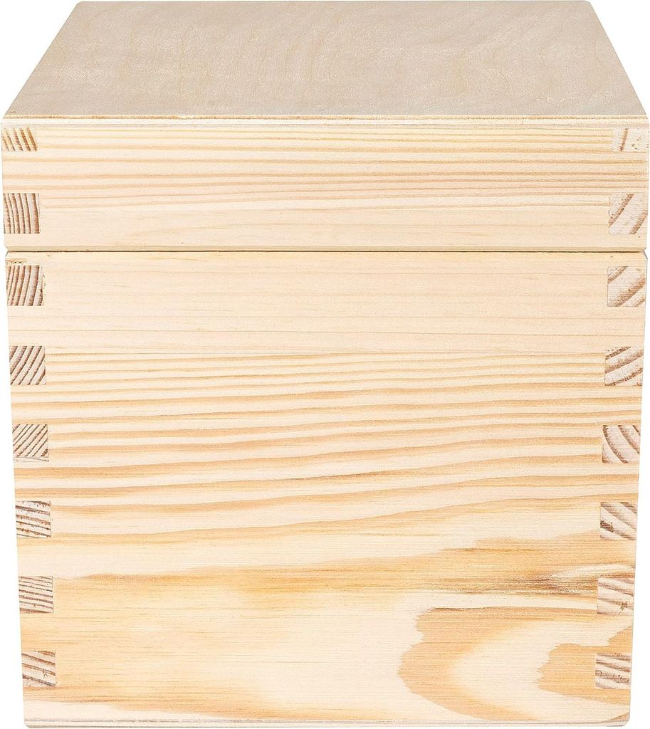 Creative Deco Quadrato Scatola in Legno con Coperchio | Immagine del prodotto 