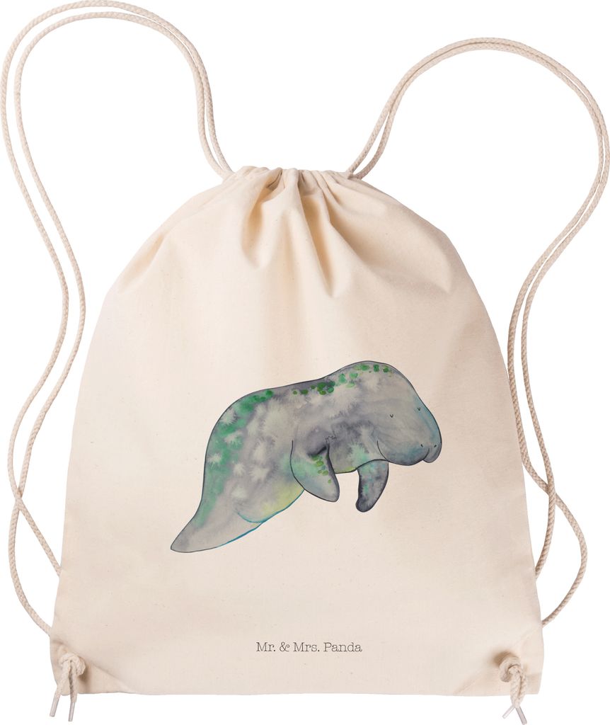 Mr. & Mrs. Panda gym tasche Seekuh Chillen - Transparent - Geschenk, Turnbeutel, gymnastiktasche, Abnehmen, Essen, Süßigkeiten, Beutel, Meer, Jut...