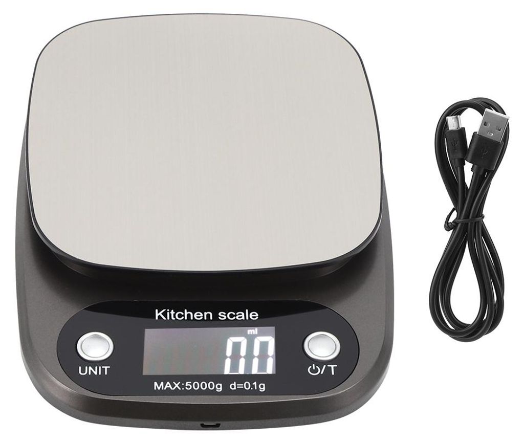 Bilancia da cucina digitale LCD da 5 kg/0,1 g, bilancia Immagine del prodotto 