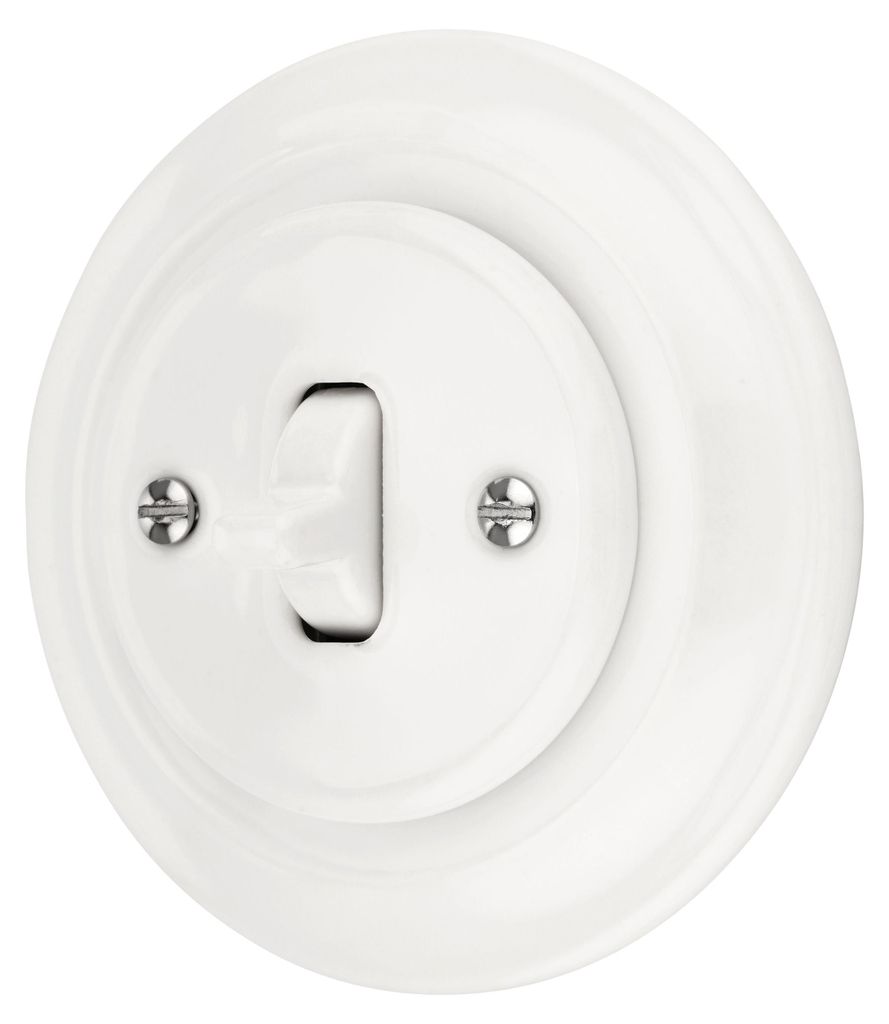 Podtynkowy porcelanowy przełącznik typu toggle w stylu Zdjęcie produktu 