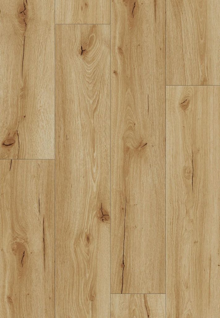 Mexen Beaver Creek Vinylböden 1227 x 187 mm LVT Dryback 2,5 mm, PVC-Unterlage, 4 V-Fuge, Eiche - F1302-1227-187-255-4V1-01