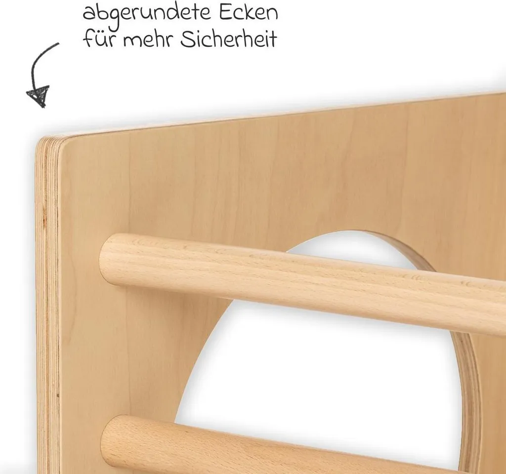 Module de motricité Cube à grimper Kari - Aire de jeux intérieure bois - 9