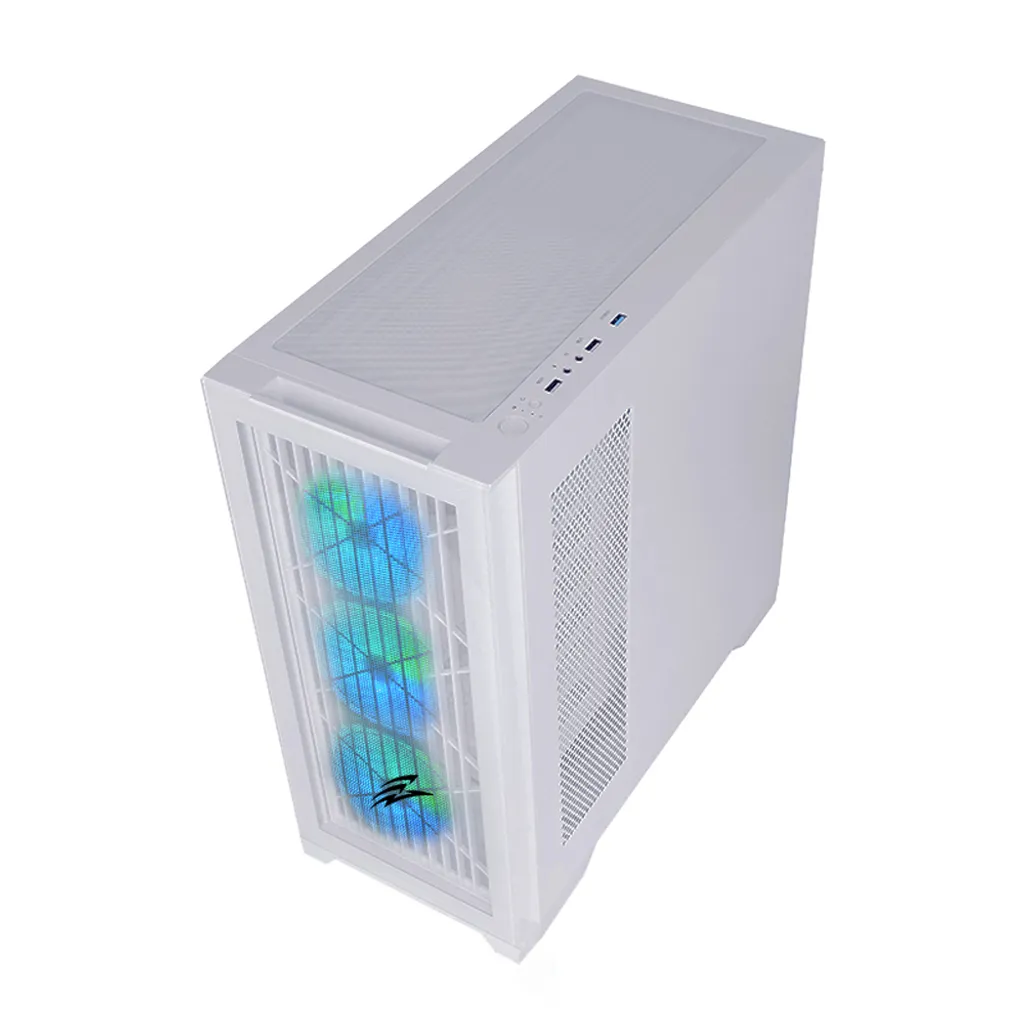 EVOLVEO Ptero Q2W+ Case Gaming ATX - 4 Ventole ARGB e Airflow Totale - 4