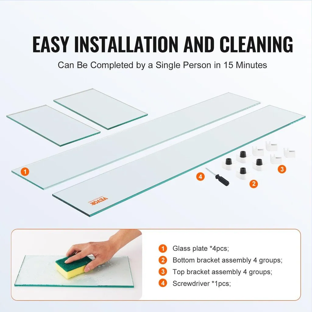 Protection vent pour table de feu rectangulaire, kit complet 77cm - 4