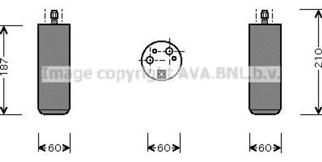 Filtre sécheur clim OE 46745058 pour Punto - Haute Durabilité AVA