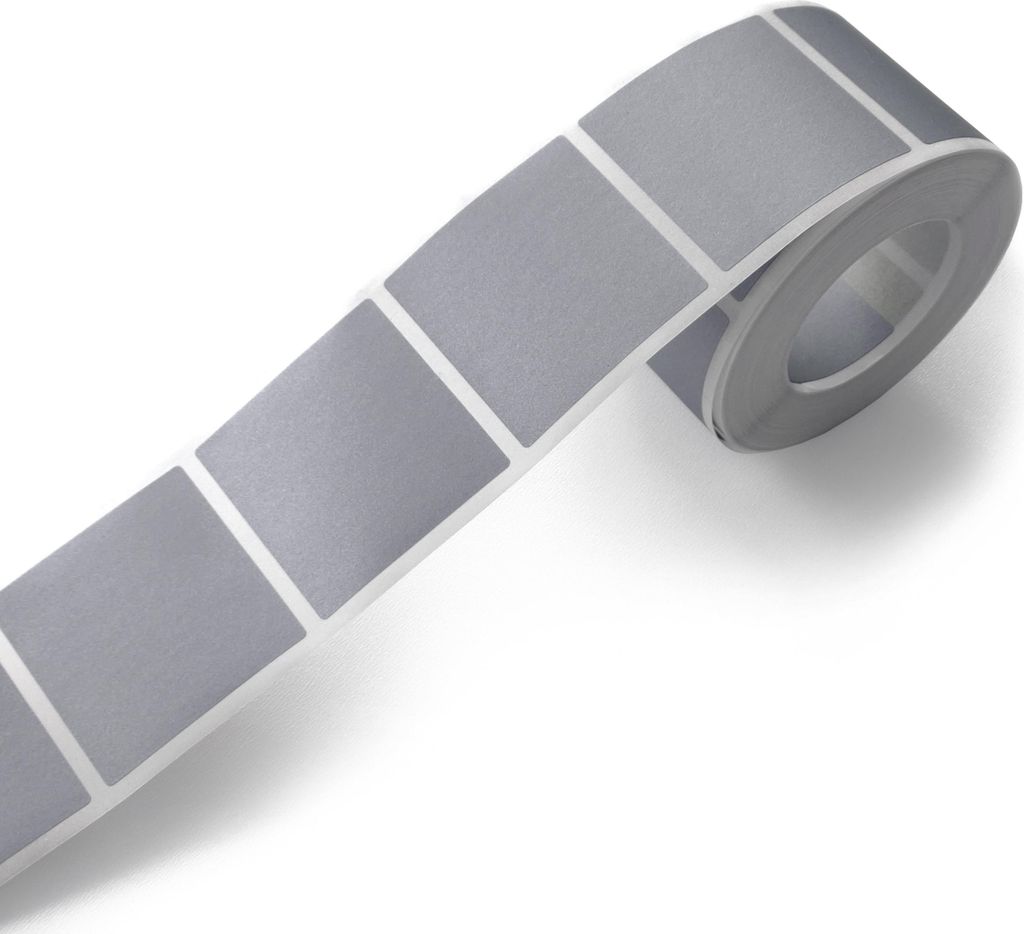 Rubbelaufkleber QUADRATISCH 40x40mm GRAU x10