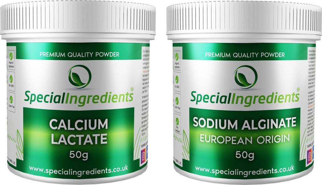 Special Ingredients Calciumlactat & Natriumalginat-Pulver 2 Produktbild 