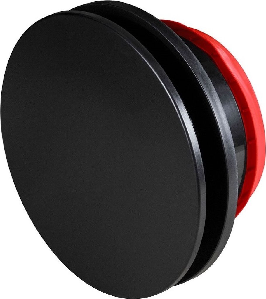 Whisper - Designventil - 125mm - Schwarz - Matt