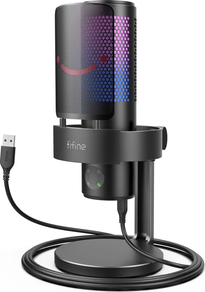 Microphone Gaming FIFINE A9 à Réduction de Bruit et Triple Condensateur