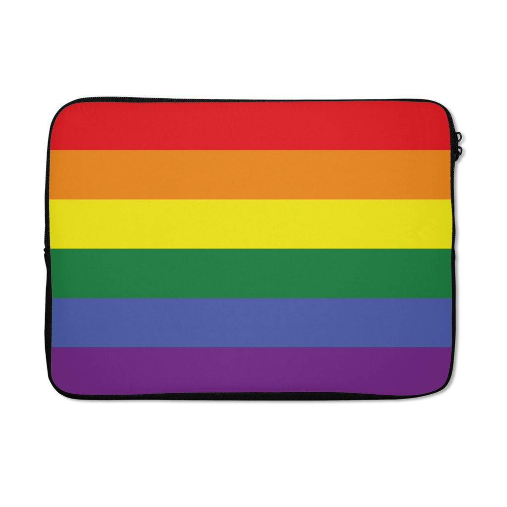 MuchoWow Laptop Hülle 13 Zoll Regenbogenflagge - Stolzflagge - Liebe Laptoptasche - Laptophülle - Sleeve - Rundumschutz
