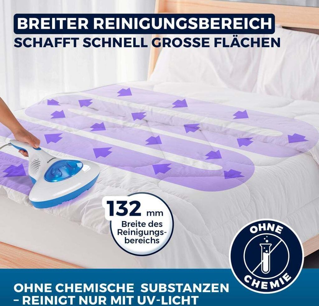 CLEANmaxx Milben-Handstaubsauger Antimilben-Sauger mit Produktbild 8