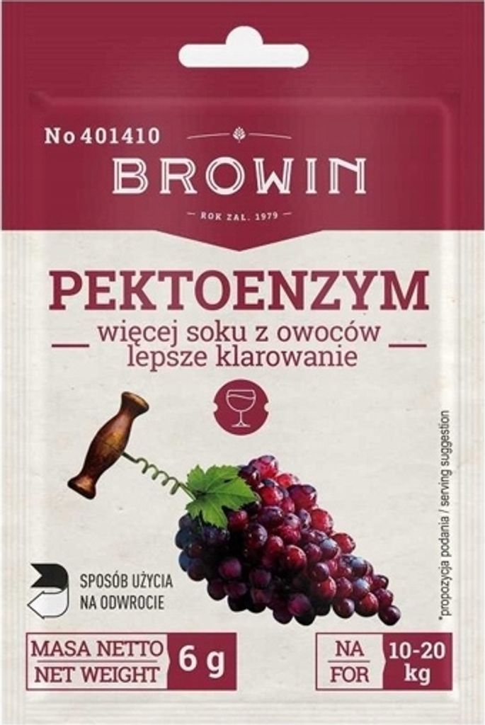 Pectoenzymes séchées pour le vin et le jus Papidase 10-20kg Image du produit 