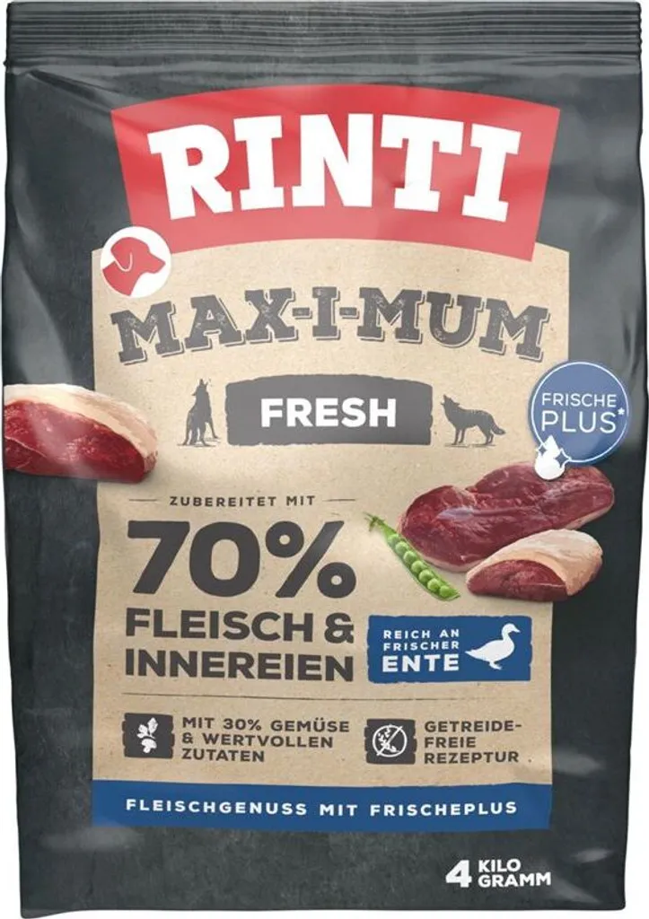 Dites Adieu aux Allergies avec Rinti Max-i-mum Canard 4 kg sans Céréales
