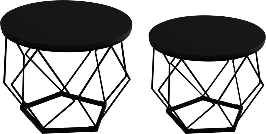 VDD - Beistelltisch Industrial Vintage Style - Couchtische - 2er Set