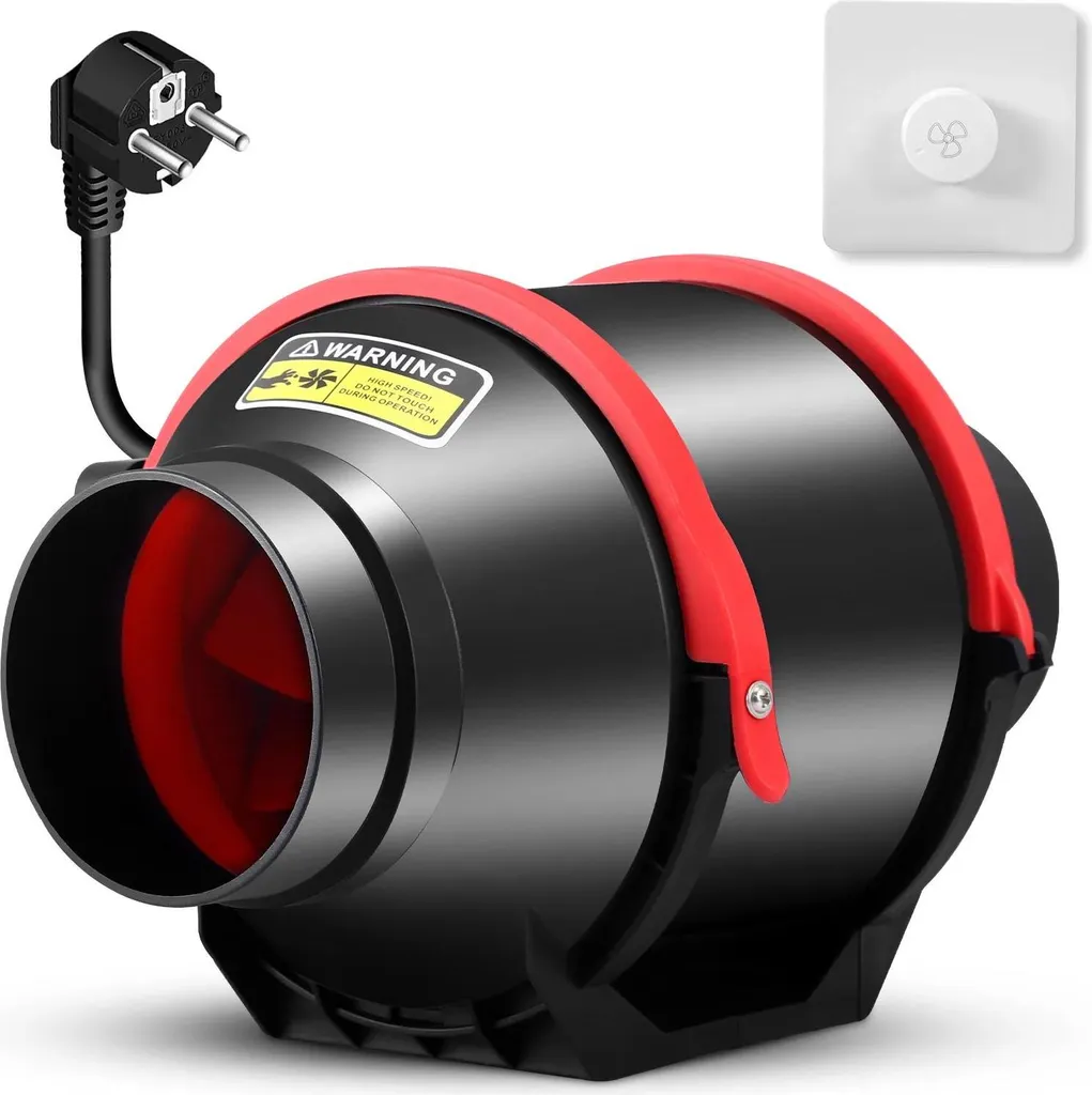 Extracteur d'air tubulaire 100mm avec vitesse réglable - Modèle Silent