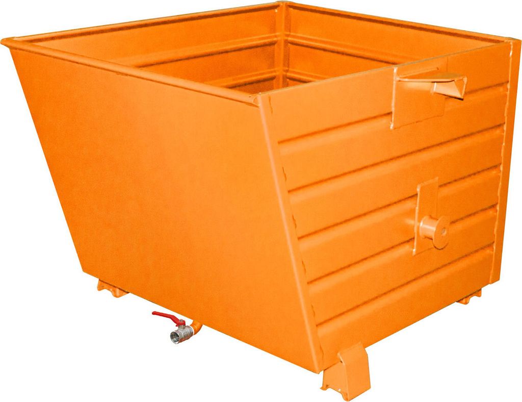 Bauer Späne-Stapelkipper BSL 90, lackiert, Gelborange