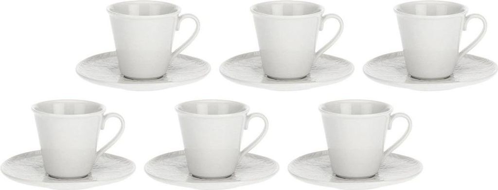 La Porcellana Bianca 6er-Set Kaffeetassen mit Untertasse 80 ml P004300015Z