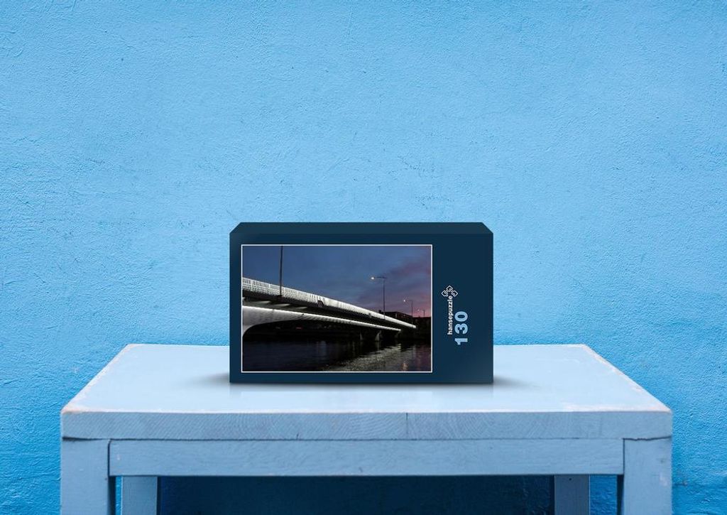 hansepuzzle 69516 - Brücke Puzzle, 130 Teile, Hintergründe, 28,7 x 20,0cm mit hochwertiger Aufbewahrung, Kartonbox und wiederverschließbarem Beutel