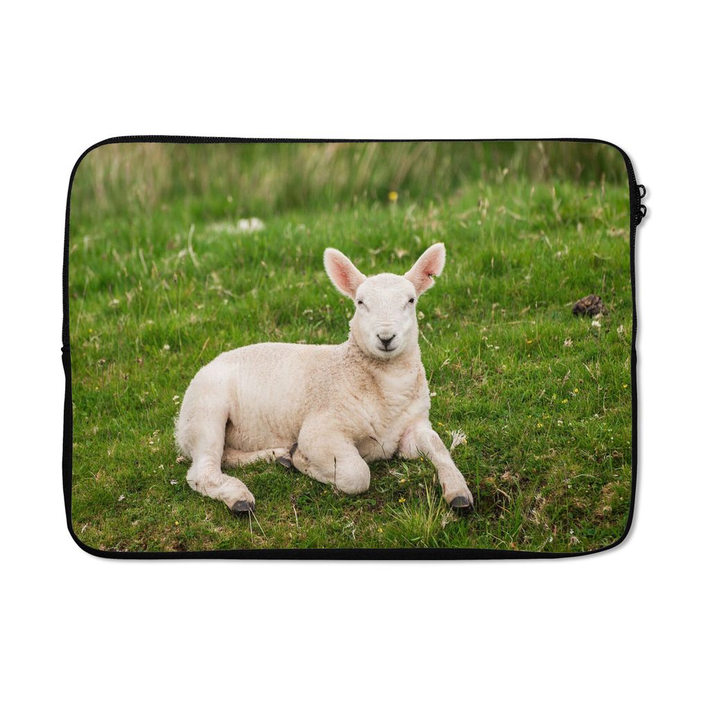 MuchoWow Laptop Hülle 14 ZollSchafe - Tiere - Lamm Laptoptasche - Laptoptasche - Stoßsicher - Schutzhaube