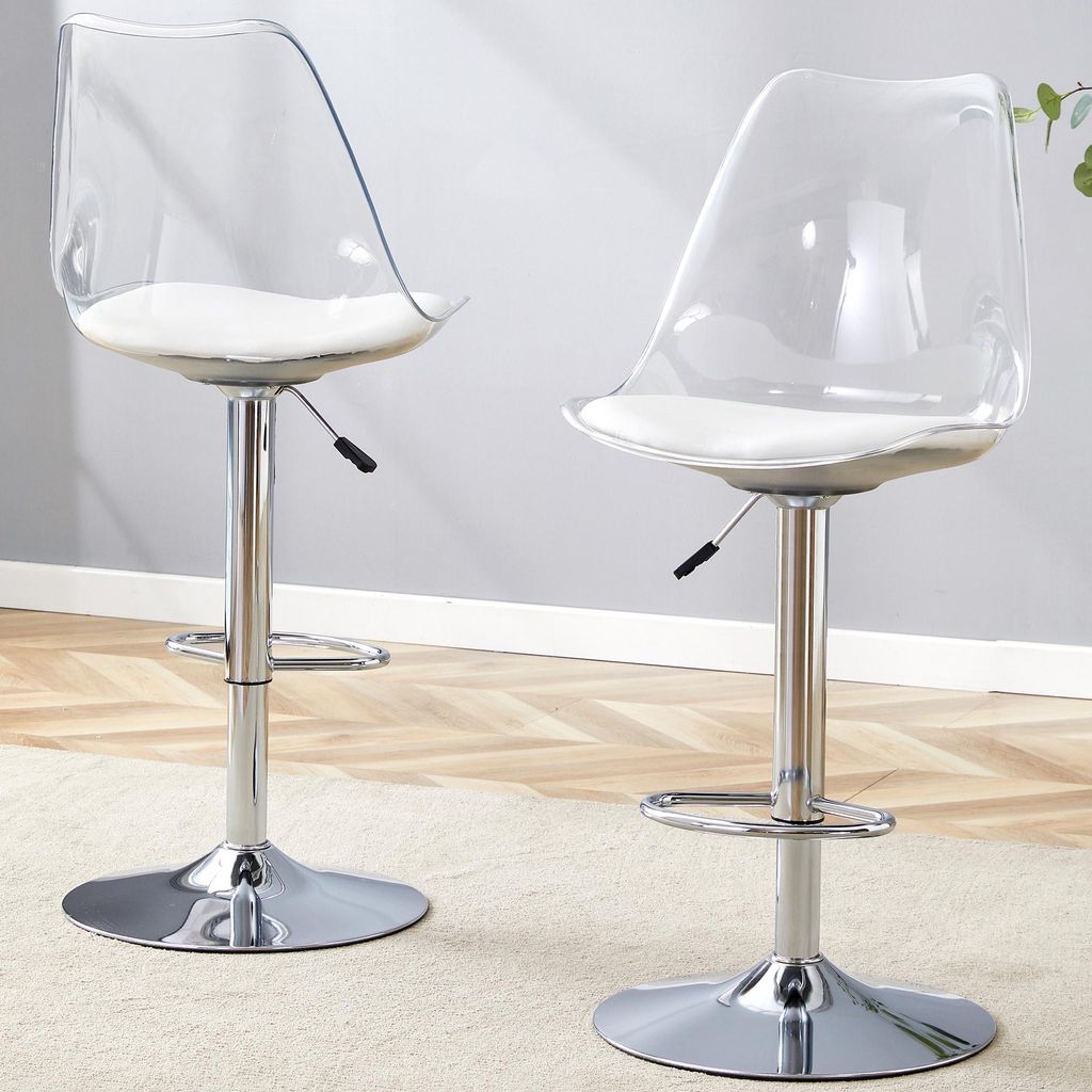 MODFU 2er-Set Barhocker mit Transparente Produktbild 