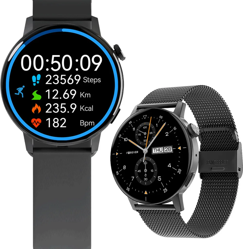 Smartwatch SB-350 Fitness Tracker Bluetooth IP68 - Sportband Nero
