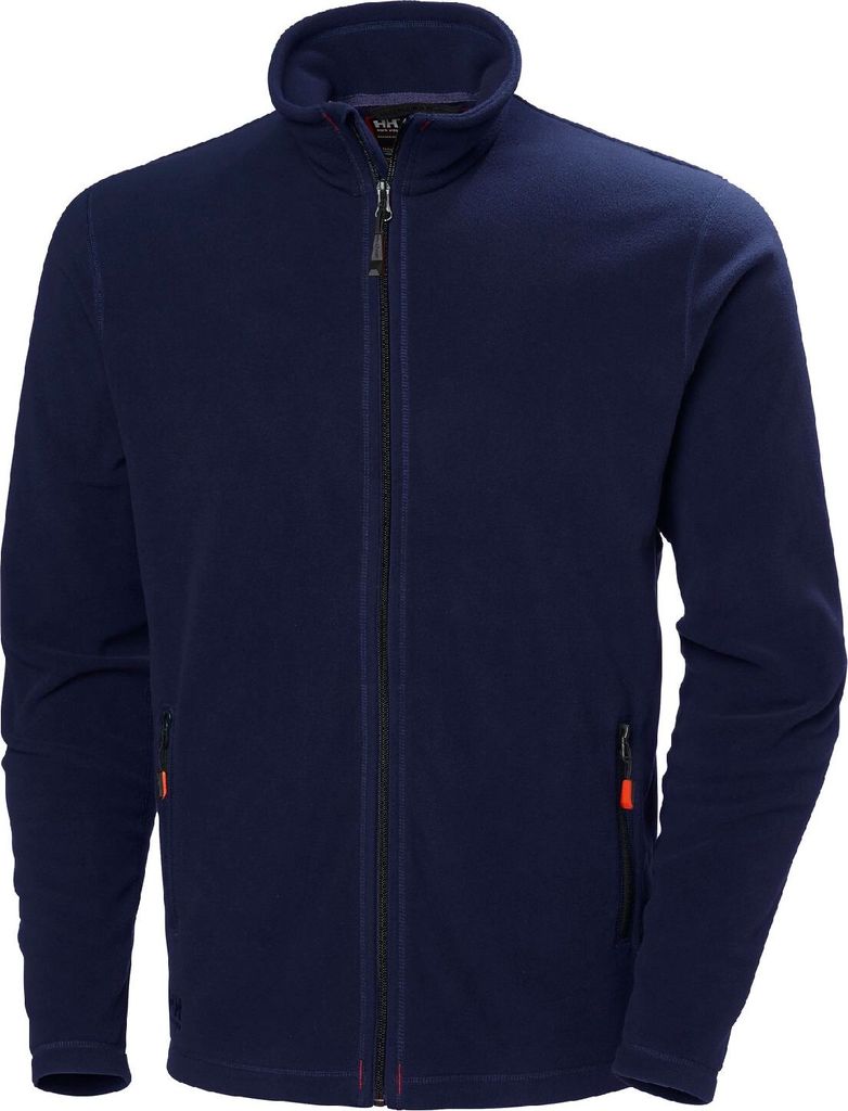HELLY HANSEN Oxford Fleece-Jacke 72097 Gr. 4XL, schwarz, Größe:XL, Farbe:navy