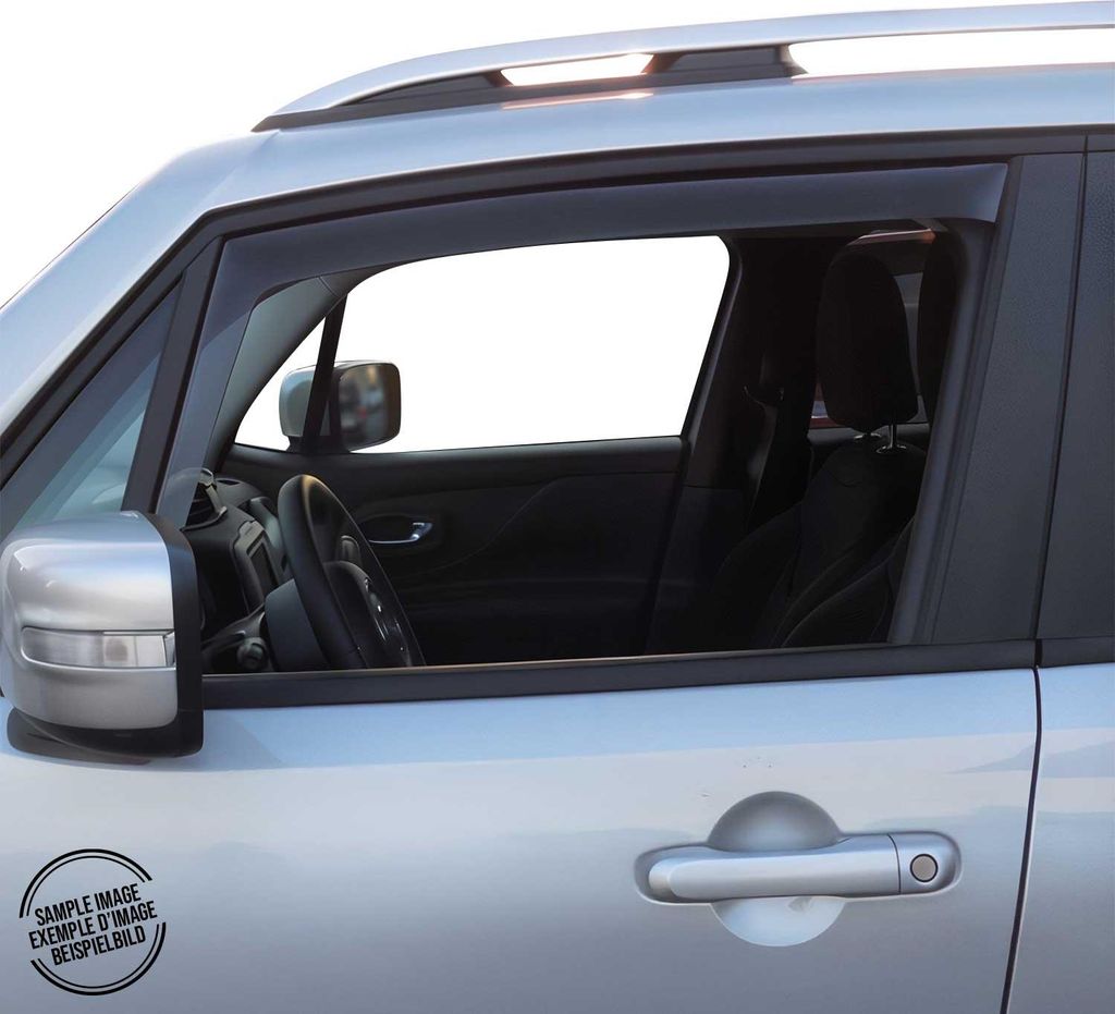 Windabweiser Regenabweiser für Ford Tourneo Custom 2012-2022 Dunkel Acryl 2tlg