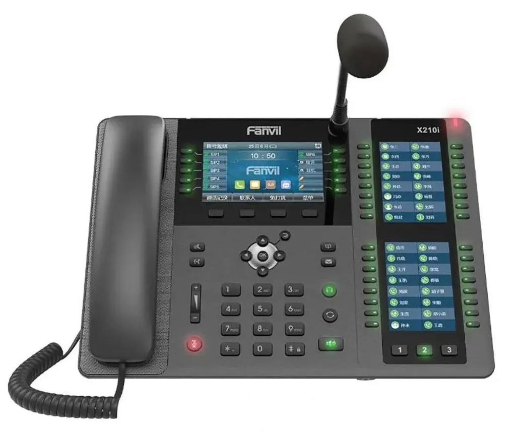 Téléphone de Bureau Fanvil X210i pour Standardiste et Accueil Entreprise
