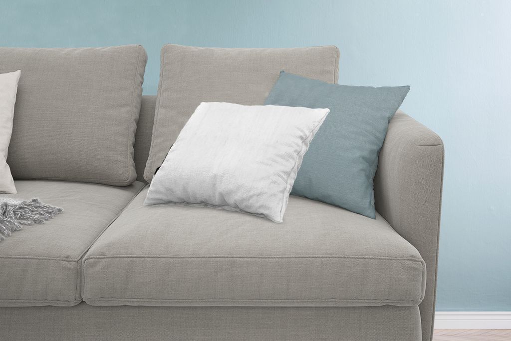 MuchoWow Zierkissen Sofakissen Wohnzimmer Dekokissen 60x40 cm Beton - Weiß - Grau - Kopfkissen - Polster mit Foto