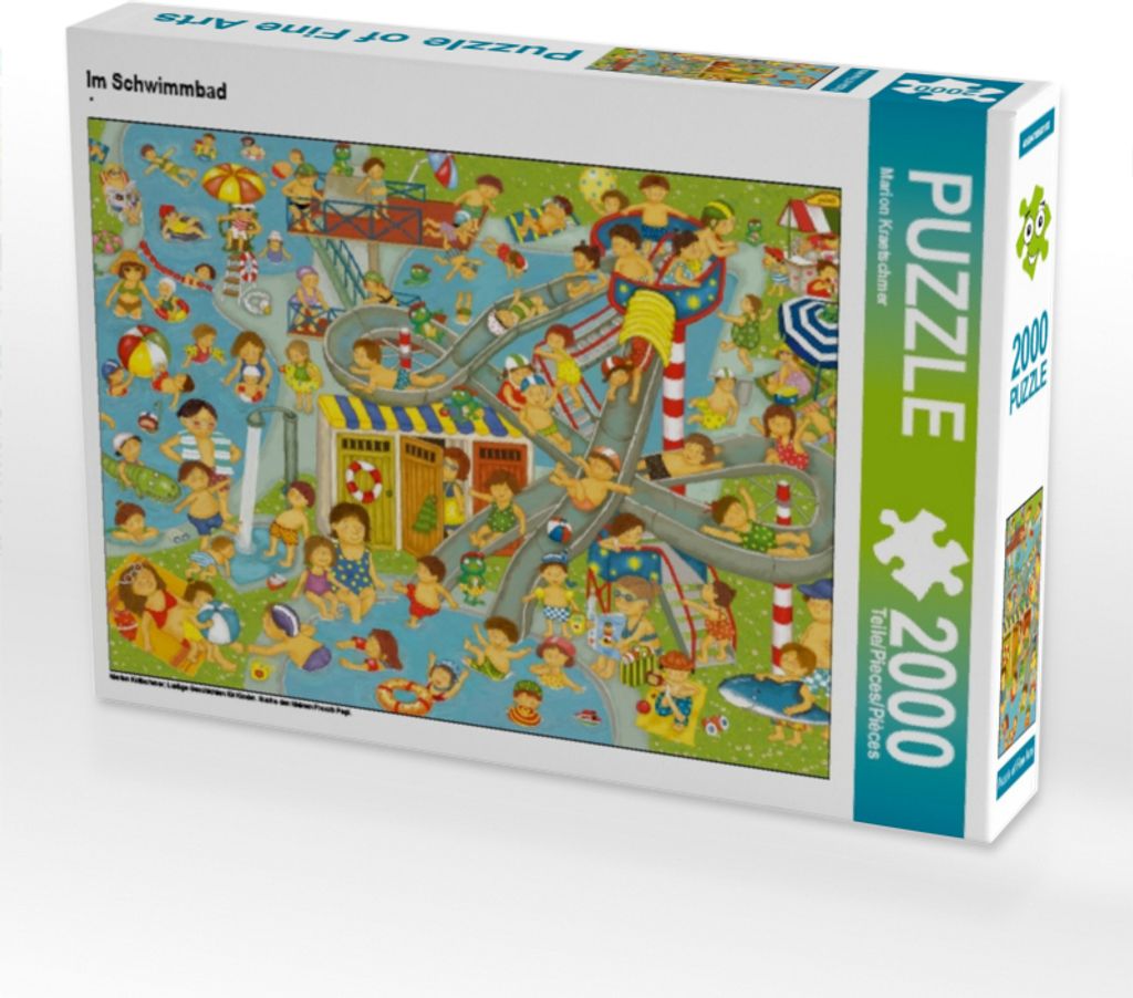CALVENDO Puzzle Im Schwimmbad | 2000 Teile Lege-Größe 90x67cm Foto-Puzzle für glückliche Stunden