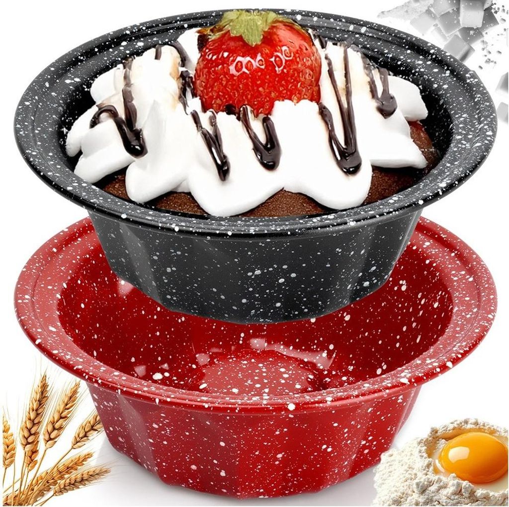 Granit-Muffinform mit Kamin 12cm, 2 Stück