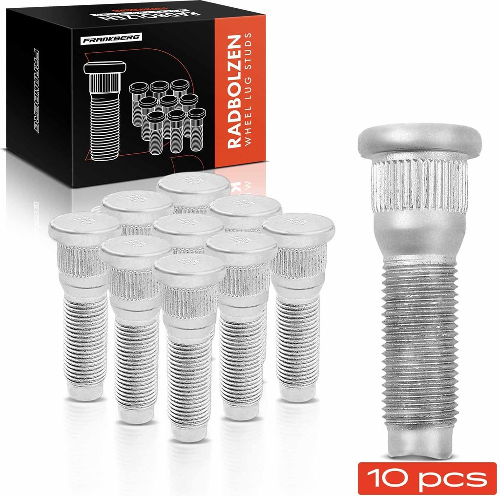 Frankberg 10x Radbolzen für Jeep Cherokee KJ Grand Cherokee II WJ WG