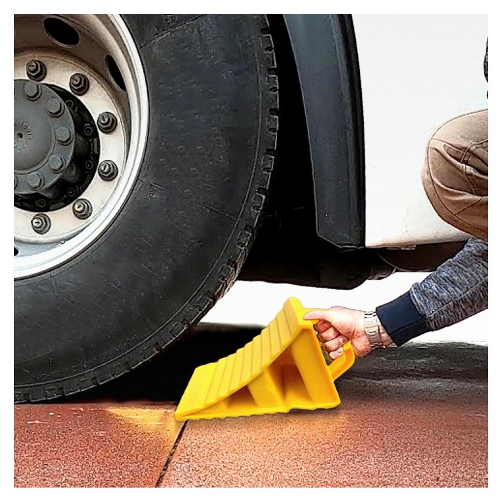 Unterlegkeile, 2 Stück Unterlegkeile für Wohnmobile, rutschfestes Design für Anhänger, tragbare Keile für Autos, Wohnmobile, Lkw, 200x120x110mm