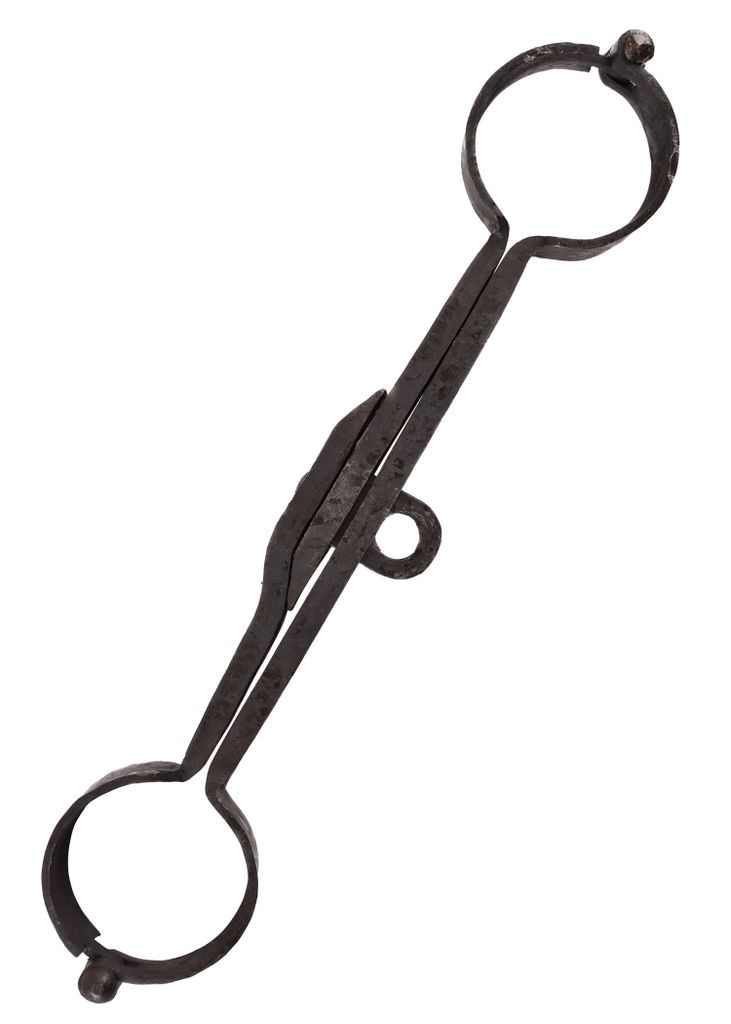Mittelalterliche Handschellen, handgeschmiedet Produktbild 